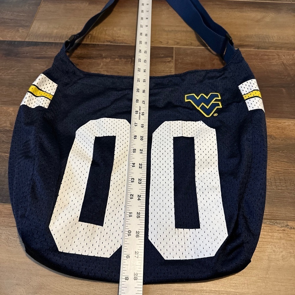 WEST VIRGINIA MOUNTAINEERS Purse Football Jersey cross body NCAA Sewn logo - Picture 5 of 7